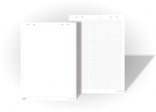 Blok do flipcharta - w kratkę 20 kartek, format EURO,  gramatura: 80 g/m2, 66x99
